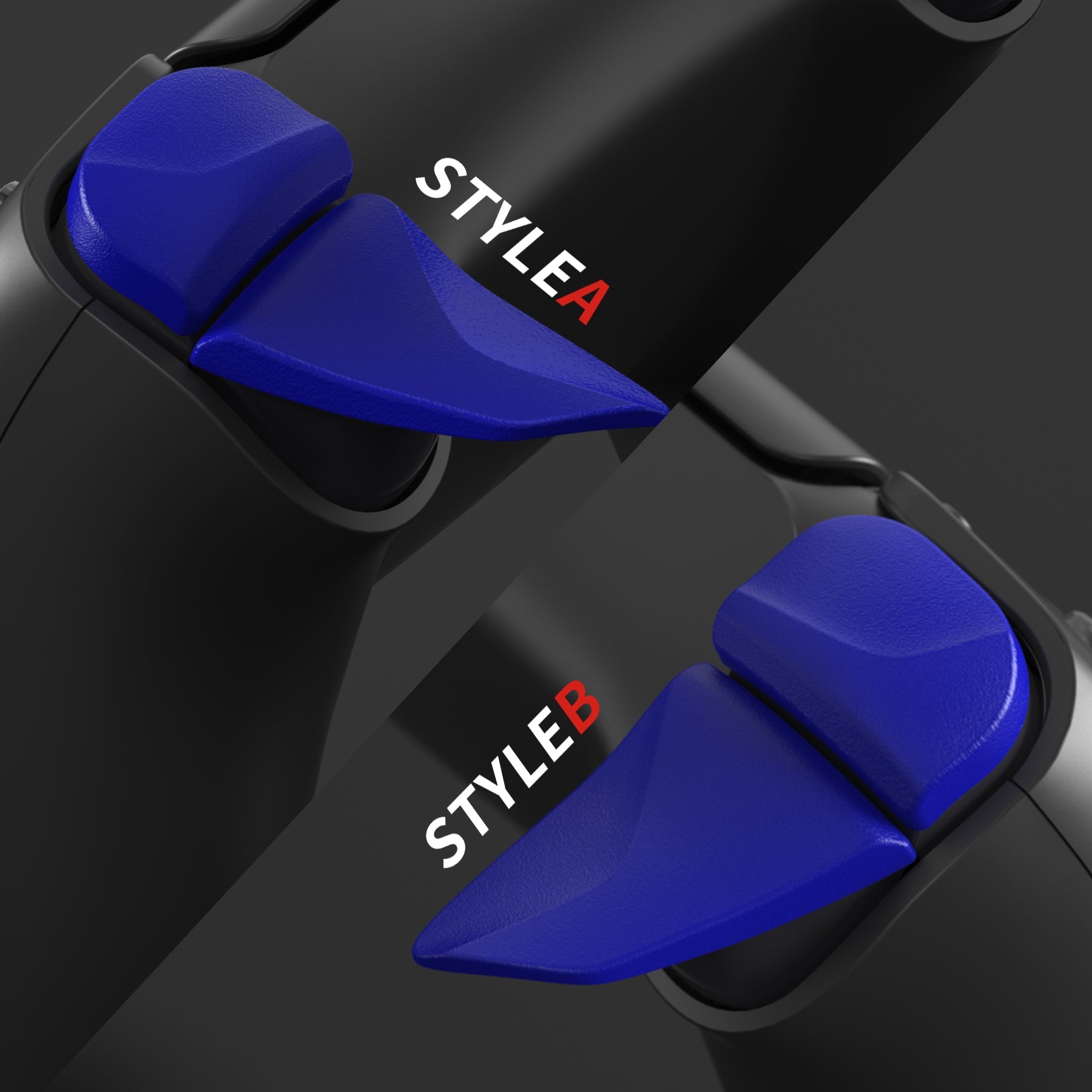 PlayVital Blade 2 Pair Shoulder Buttons Extension Triggers for PS5 & PS5 Edge Controller & PS Portal Remote Player - Blue - PFPJ153 PlayVital