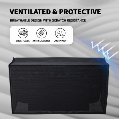 PlayVital Switch 2（2025年モデル） 対応 メッシュ防塵カバー 通気性 キズ防止 排熱設計 ドックに装着したまま使用可能 保護スリーブ 【ブラック】