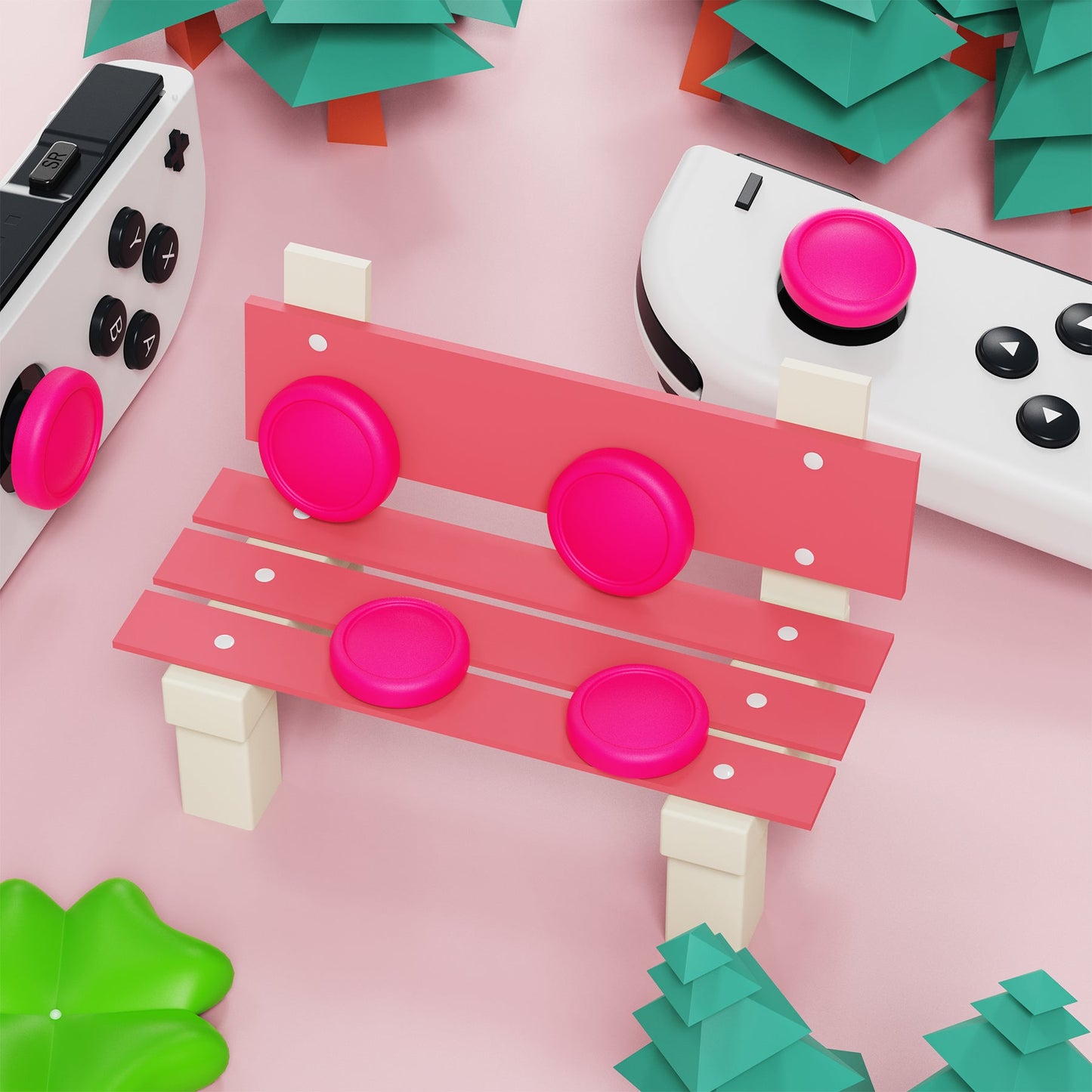 PlayVital Thumbs Cushion Caps Cute Thumb Grip Caps for Nintendo Switch & Switch OLED & Switch Lite - Wonder Rhythm - NJM1203 (Copy) playvital