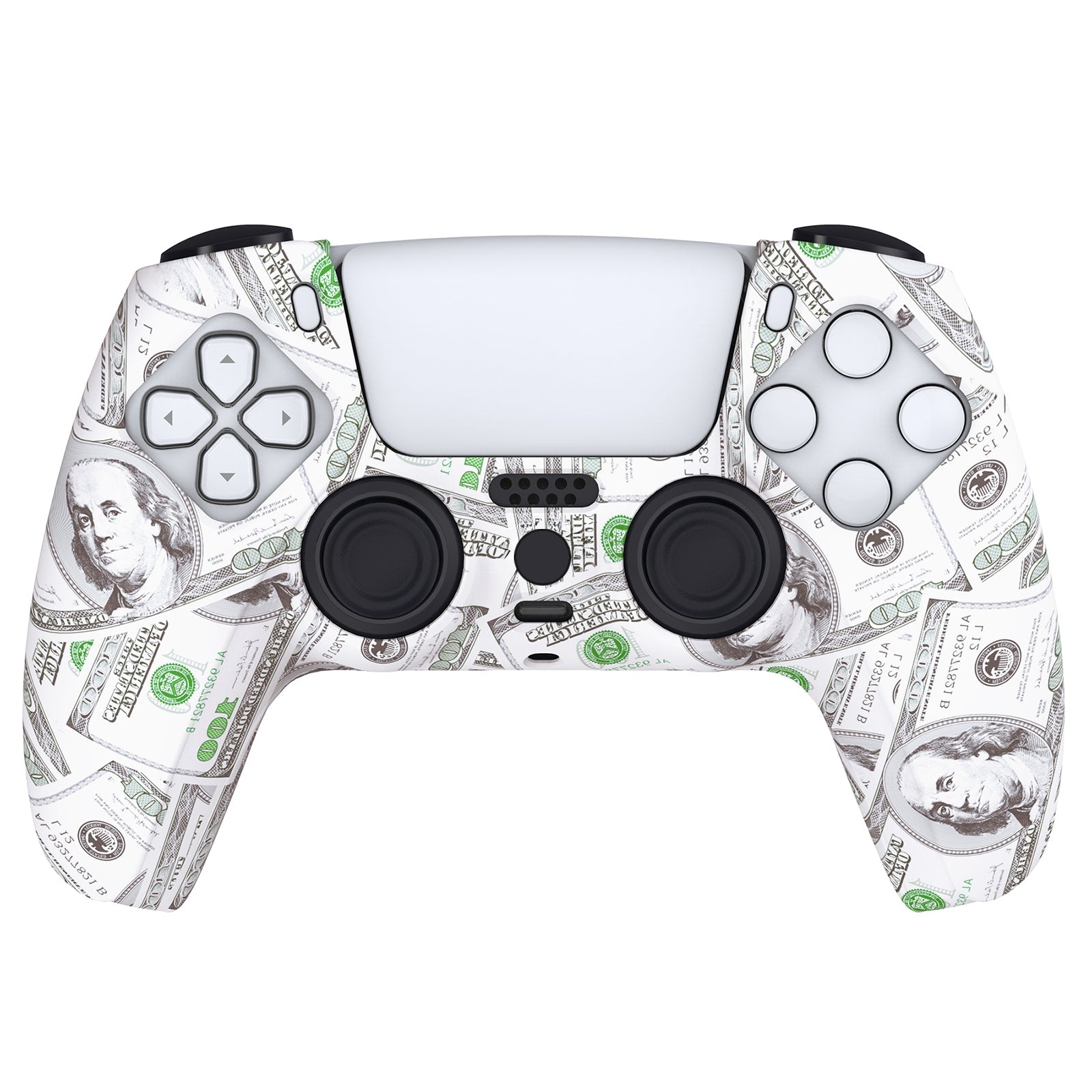 PlayVital Carving Skull Pink & Green Anti-Slip Silicone Cover Skin Soft Rubber Case Protector for PS5 Controller with 6 Thumb Grip Caps - KOPF028 (Copy) PlayVital