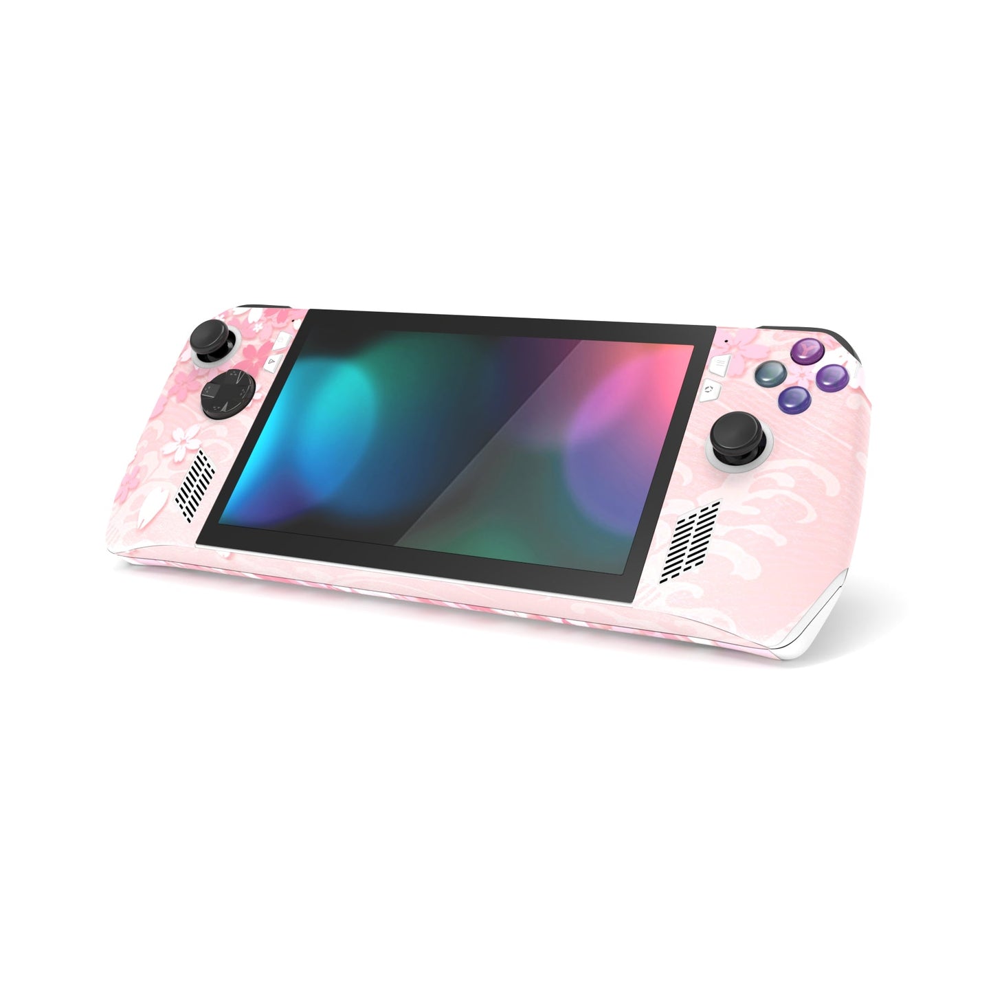 PlayVital Cherry Blossoms Petals Custom Stickers Vinyl Wraps Protective Skin Decal for ROG Ally Handheld Gaming Console - RGTM004 PlayVital