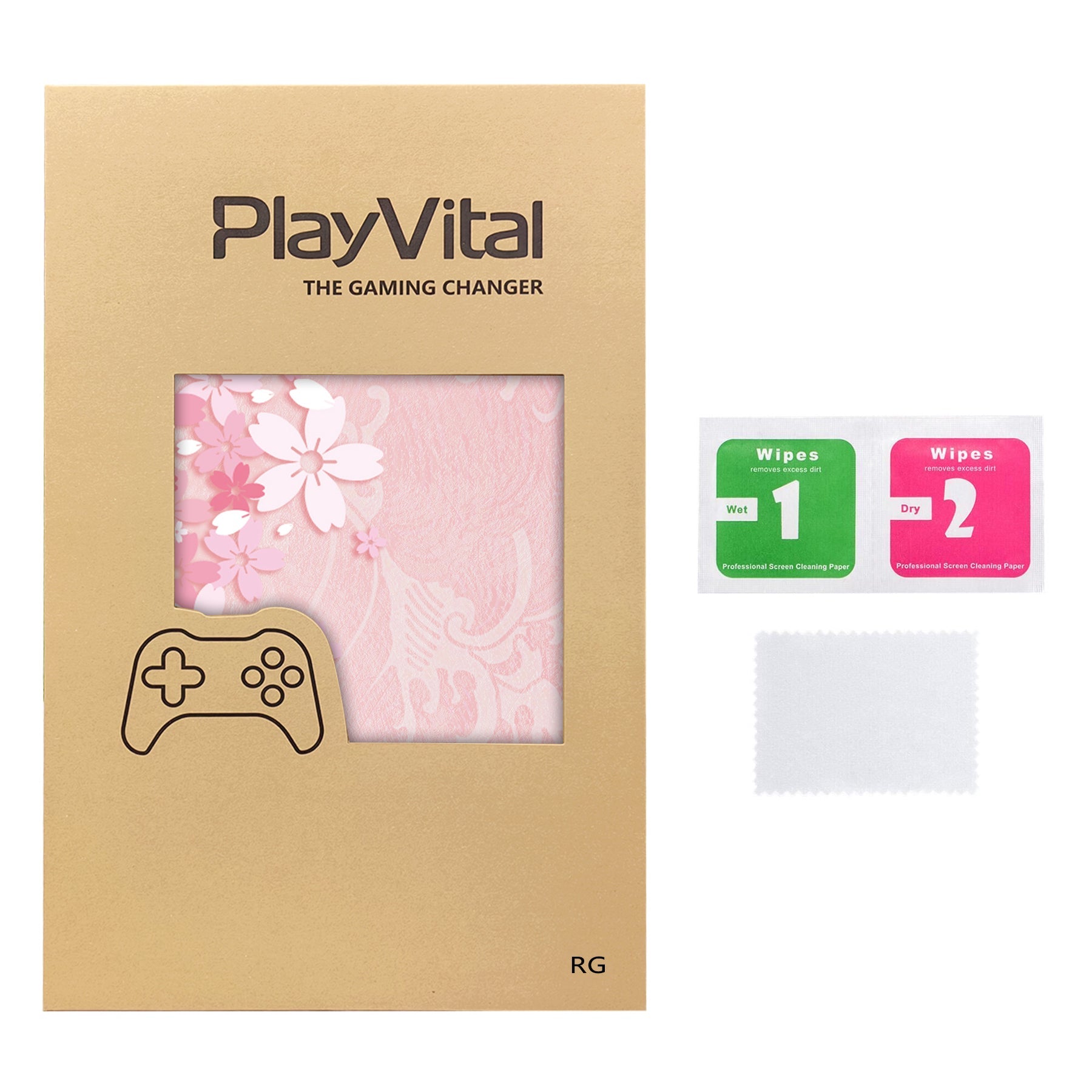 PlayVital Cherry Blossoms Petals Custom Stickers Vinyl Wraps Protective Skin Decal for ROG Ally Handheld Gaming Console - RGTM004 PlayVital