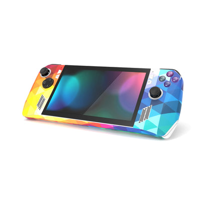 PlayVital Colorful Triangle Custom Stickers Vinyl Wraps Protective Skin Decal for ROG Ally Handheld Gaming Console - RGTM002 PlayVital