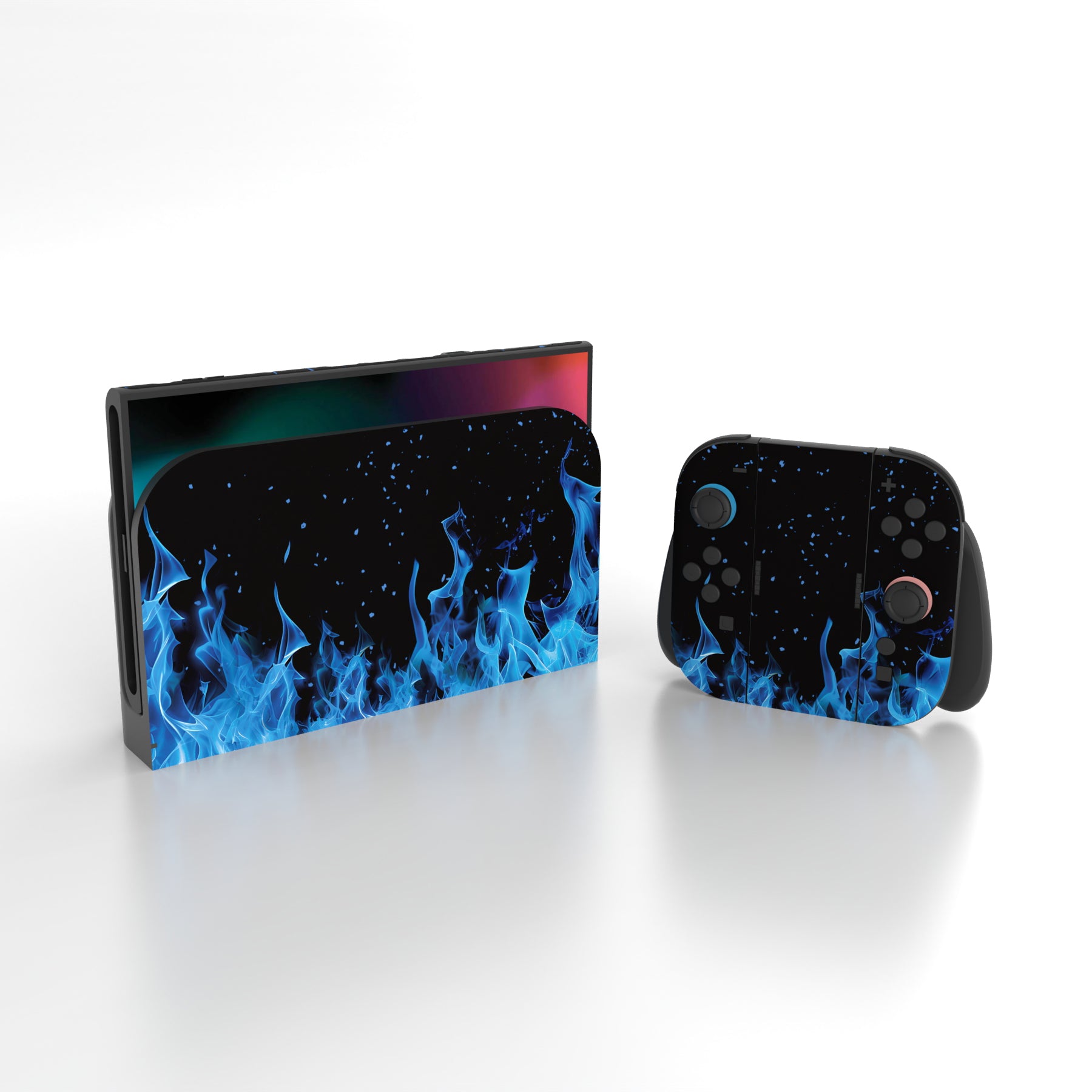 Nintendo Switch - 限定版Switch非売品ステッカー&amp;ビニールバッグセット　ブルー・ネオンイエロー Nintendo Switch 『新品』Nintendo HAD-S-KABAH [ネオンブルー