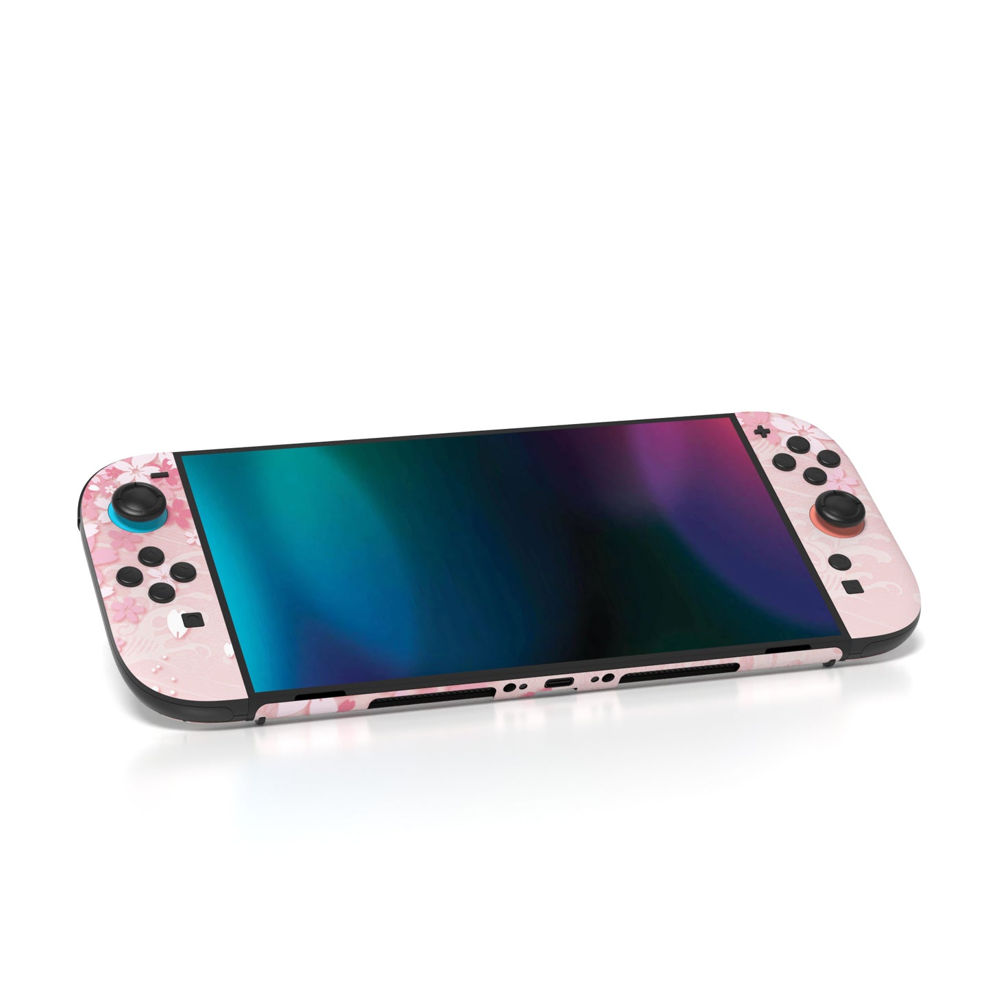 PlayVital Nintendo Switch 2（2025）本体・Joycon対応 フルセット保護ステッカーシール カスタマイズ用ビニールステッカー ドック＆グリップスシール付き【桜の花びら】