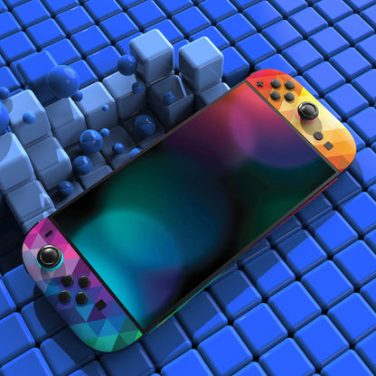 PlayVital Nintendo Switch 2（2025）本体・Joycon対応 フルセット保護ステッカーシール カスタマイズ用ビニールステッカー ドック＆グリップスシール付き【カラフル トライアングル】
