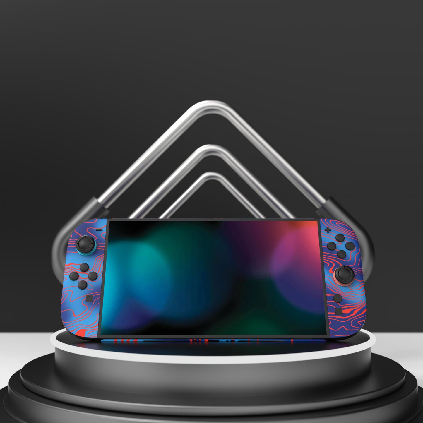 PlayVital Nintendo Switch 2（2025）本体・Joycon対応 フルセット保護ステッカーシール カスタマイズ用ビニールステッカー ドック＆グリップスシール付き【ダマスカスカモ】
