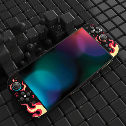 PlayVital Nintendo Switch 2（2025）本体・Joycon対応 フルセット保護ステッカーシール カスタマイズ用ビニールステッカー ドック＆グリップスシール付き【インフェルナル・ハウンド】