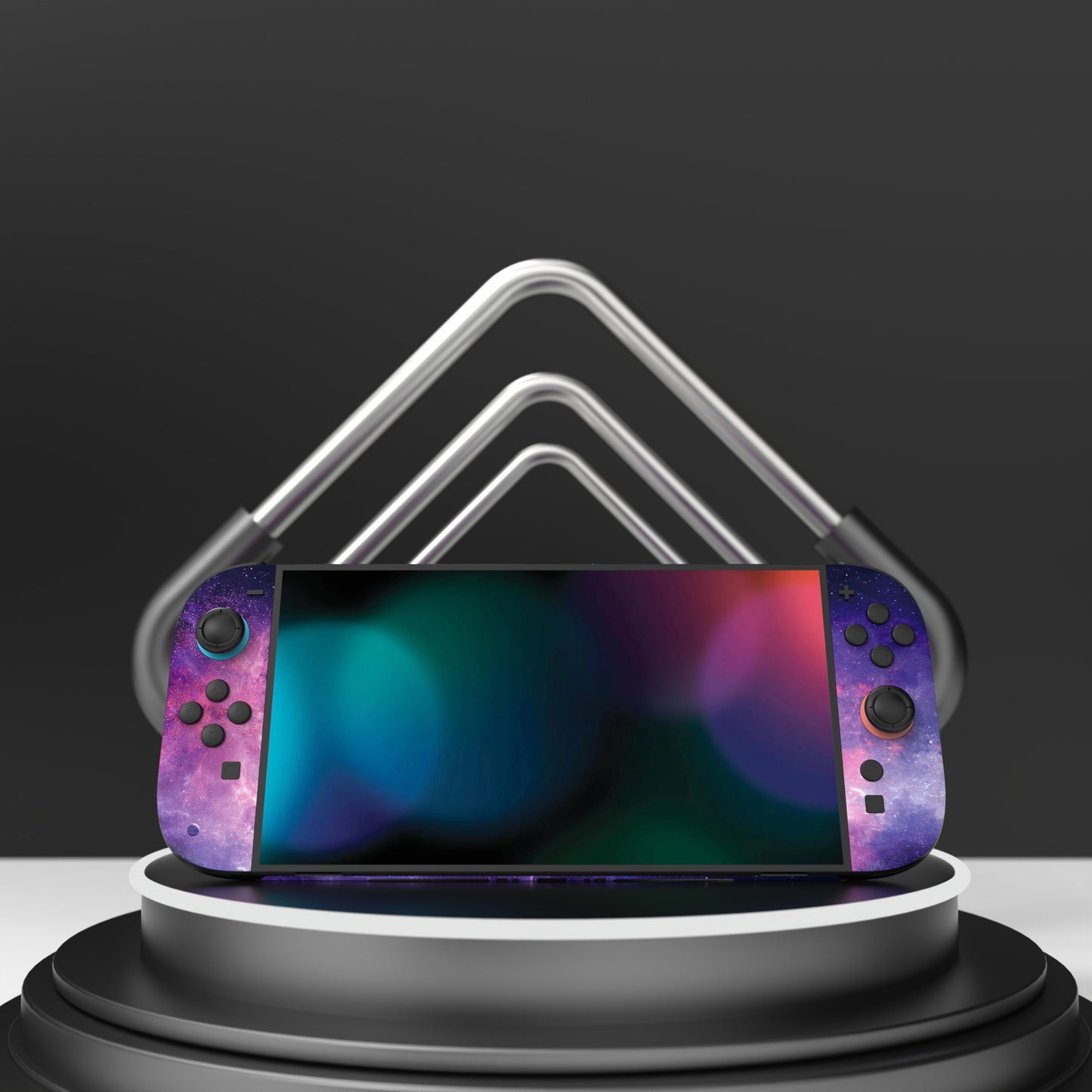 PlayVital Nintendo Switch 2（2025）本体・Joycon対応 フルセット保護ステッカーシール カスタマイズ用ビニールステッカー ドック＆グリップスシール付き【星雲銀河】