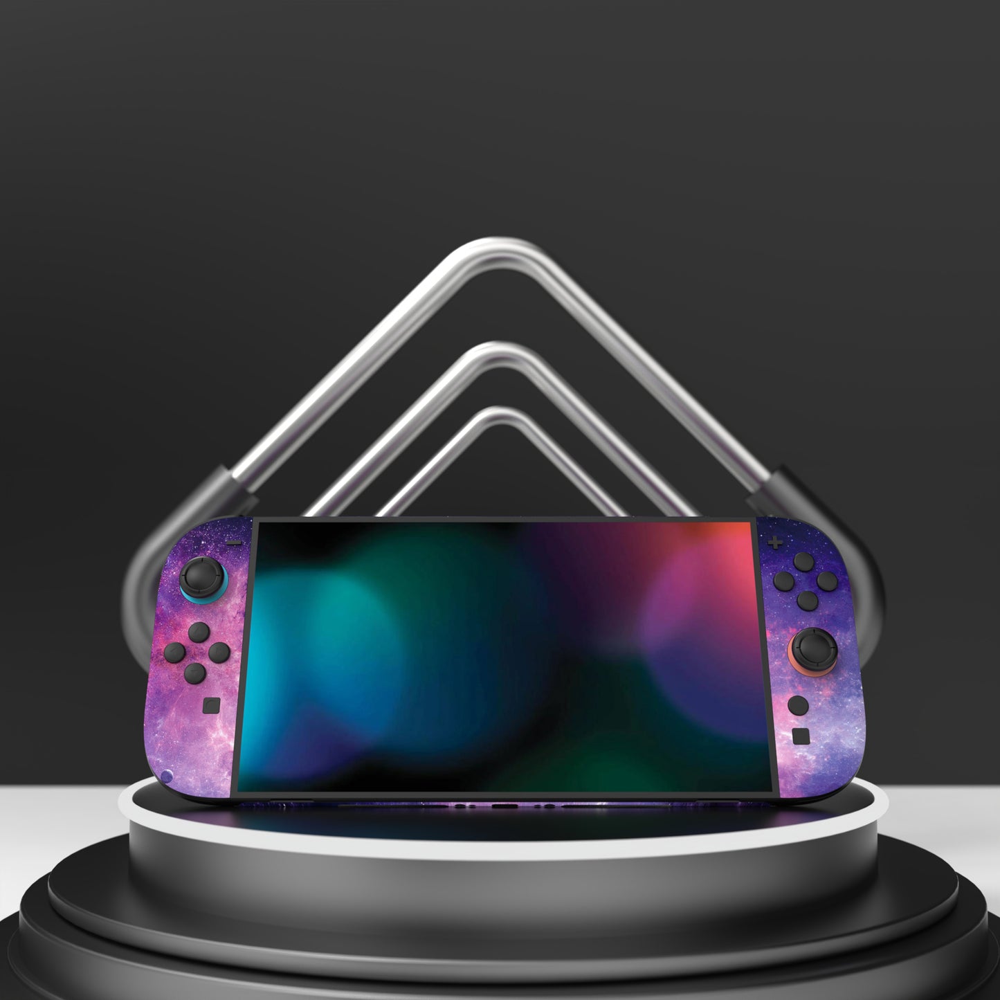 PlayVital Nintendo Switch 2（2025）本体・Joycon対応 フルセット保護ステッカーシール カスタマイズ用ビニールステッカー ドック＆グリップスシール付き【星雲銀河】