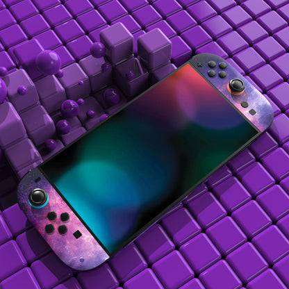 PlayVital Nintendo Switch 2（2025）本体・Joycon対応 フルセット保護ステッカーシール カスタマイズ用ビニールステッカー ドック＆グリップスシール付き【星雲銀河】