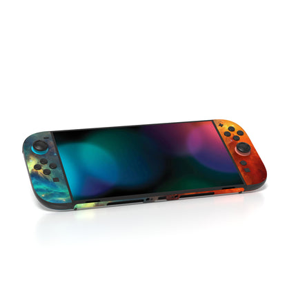 PlayVital Nintendo Switch 2（2025）本体・Joycon対応 フルセット保護ステッカーシール カスタマイズ用ビニールステッカー ドック＆グリップスシール付き【オレンジスター ユニバース】