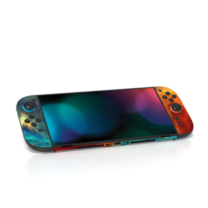 PlayVital Nintendo Switch 2（2025）本体・Joycon対応 フルセット保護ステッカーシール カスタマイズ用ビニールステッカー ドック＆グリップスシール付き【オレンジスター ユニバース】