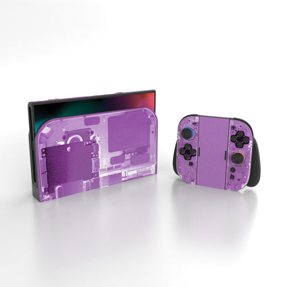 PlayVital Nintendo Switch 2（2025）本体・Joycon対応 フルセット保護ステッカーシール カスタマイズ用ビニールステッカー ドック＆グリップスシール付き【パープル・テアダウン】