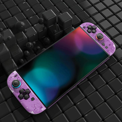 PlayVital Nintendo Switch 2（2025）本体・Joycon対応 フルセット保護ステッカーシール カスタマイズ用ビニールステッカー ドック＆グリップスシール付き【パープル・テアダウン】