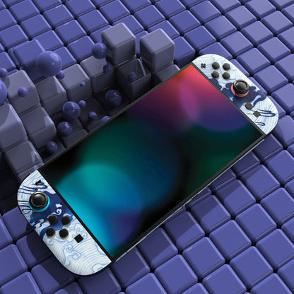PlayVital Nintendo Switch 2（2025）本体・Joycon対応 フルセット保護ステッカーシール カスタマイズ用ビニールステッカー ドック＆グリップスシール付き【青花磁器風】