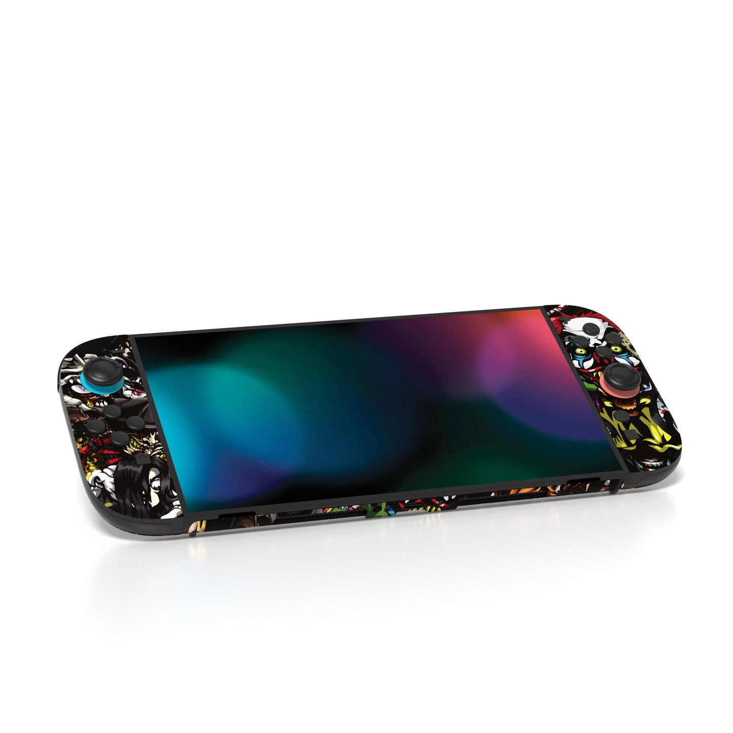 PlayVital Nintendo Switch 2（2025）本体・Joycon対応 フルセット保護ステッカーシール カスタマイズ用ビニールステッカー ドック＆グリップスシール付き【スケアリーパーティー】