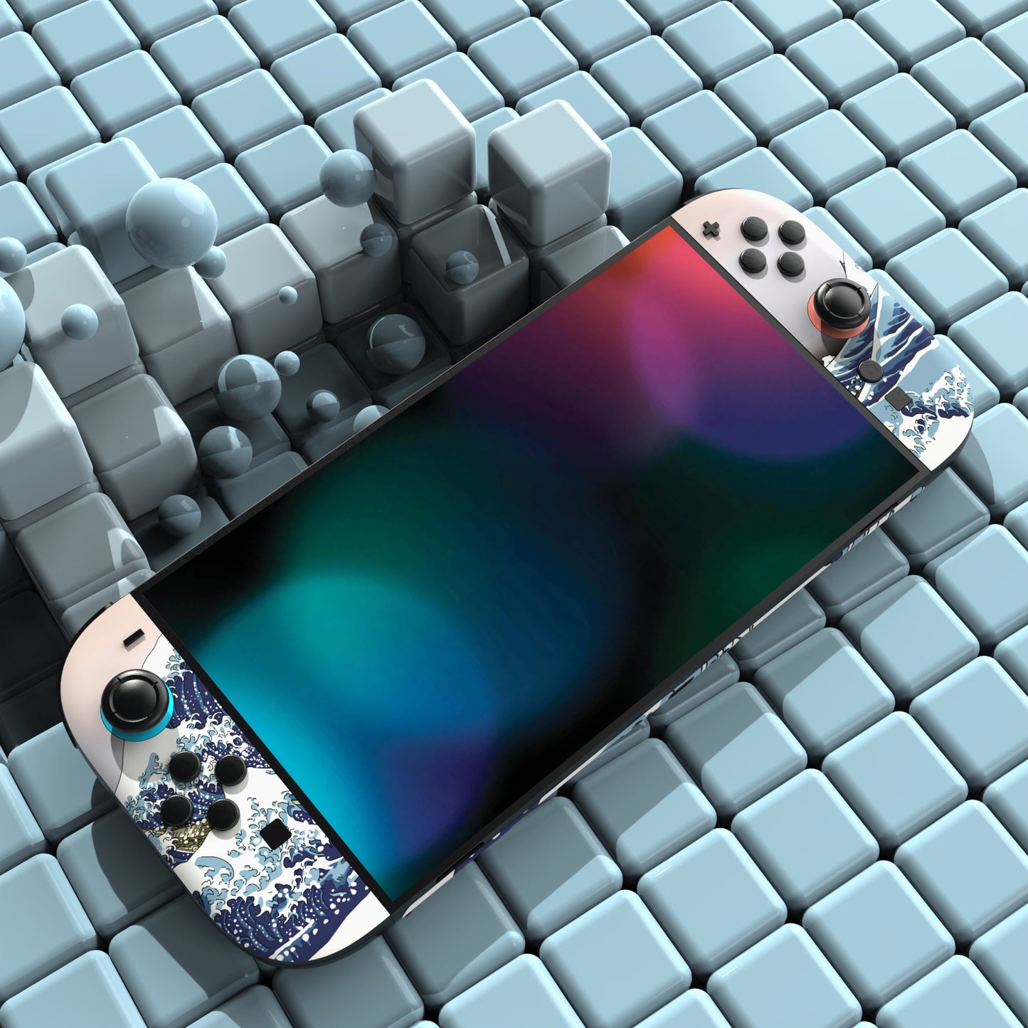PlayVital Nintendo Switch 2（2025）本体・Joycon対応 フルセット保護ステッカーシール カスタマイズ用ビニールステッカー ドック＆グリップスシール付き【ザ グレート ウェブ】