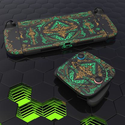 PlayVital Nintendo Switch 2（2025）本体・Joycon対応 フルセット保護ステッカーシール カスタマイズ用ビニールステッカー ドック＆グリップスシール付き【キングダムのトーテム】