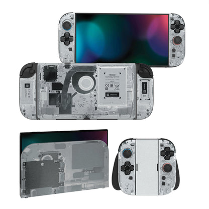 PlayVital Nintendo Switch 2（2025）本体・Joycon対応 フルセット保護ステッカーシール カスタマイズ用ビニールステッカー ドック＆グリップスシール付き【X テアダウン】