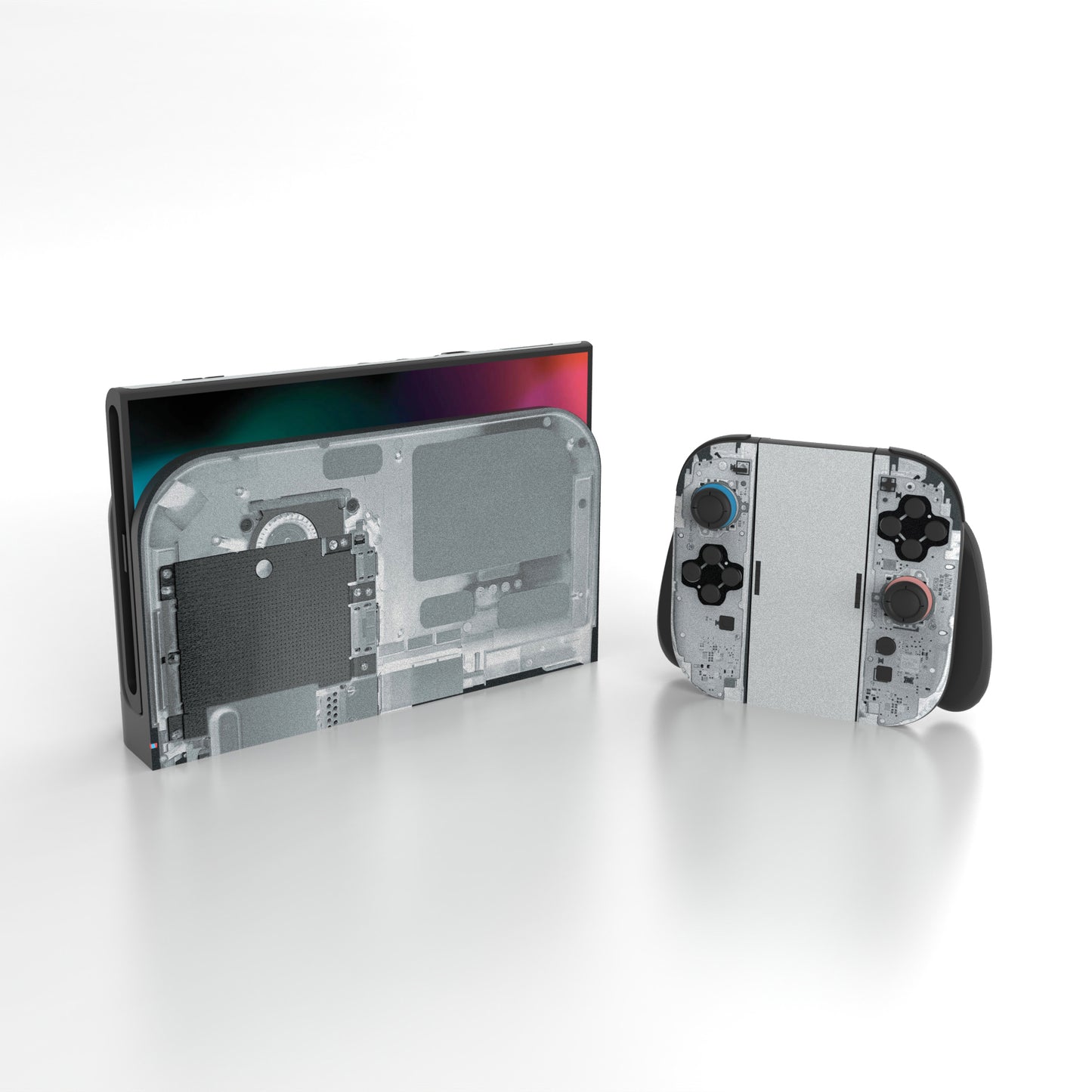 PlayVital Nintendo Switch 2（2025）本体・Joycon対応 フルセット保護ステッカーシール カスタマイズ用ビニールステッカー ドック＆グリップスシール付き【X テアダウン】