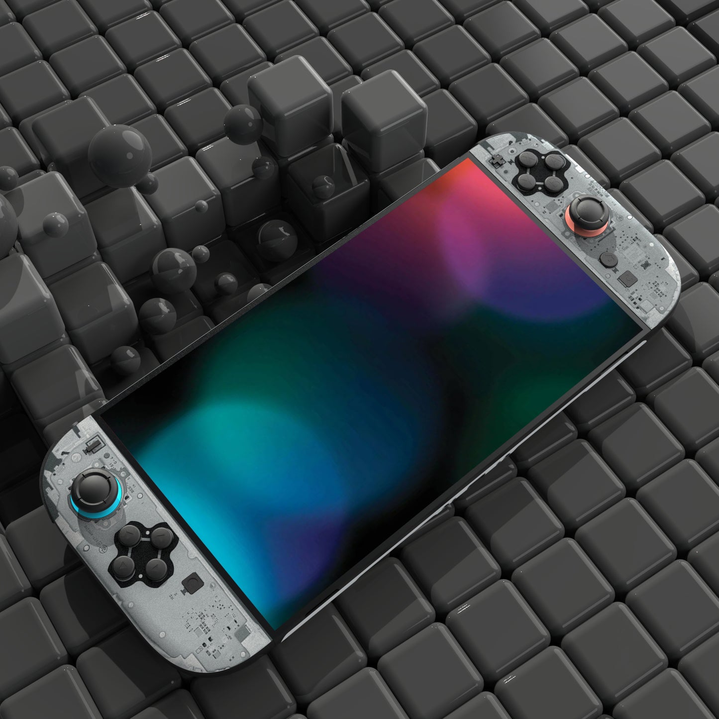 PlayVital Nintendo Switch 2（2025）本体・Joycon対応 フルセット保護ステッカーシール カスタマイズ用ビニールステッカー ドック＆グリップスシール付き【X テアダウン】