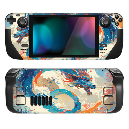 PlayVital Custom Full Set Protective Skin Decal for Steam Deck LCD & OLED - Dragon's Elysium - SDTM095 PlayVital