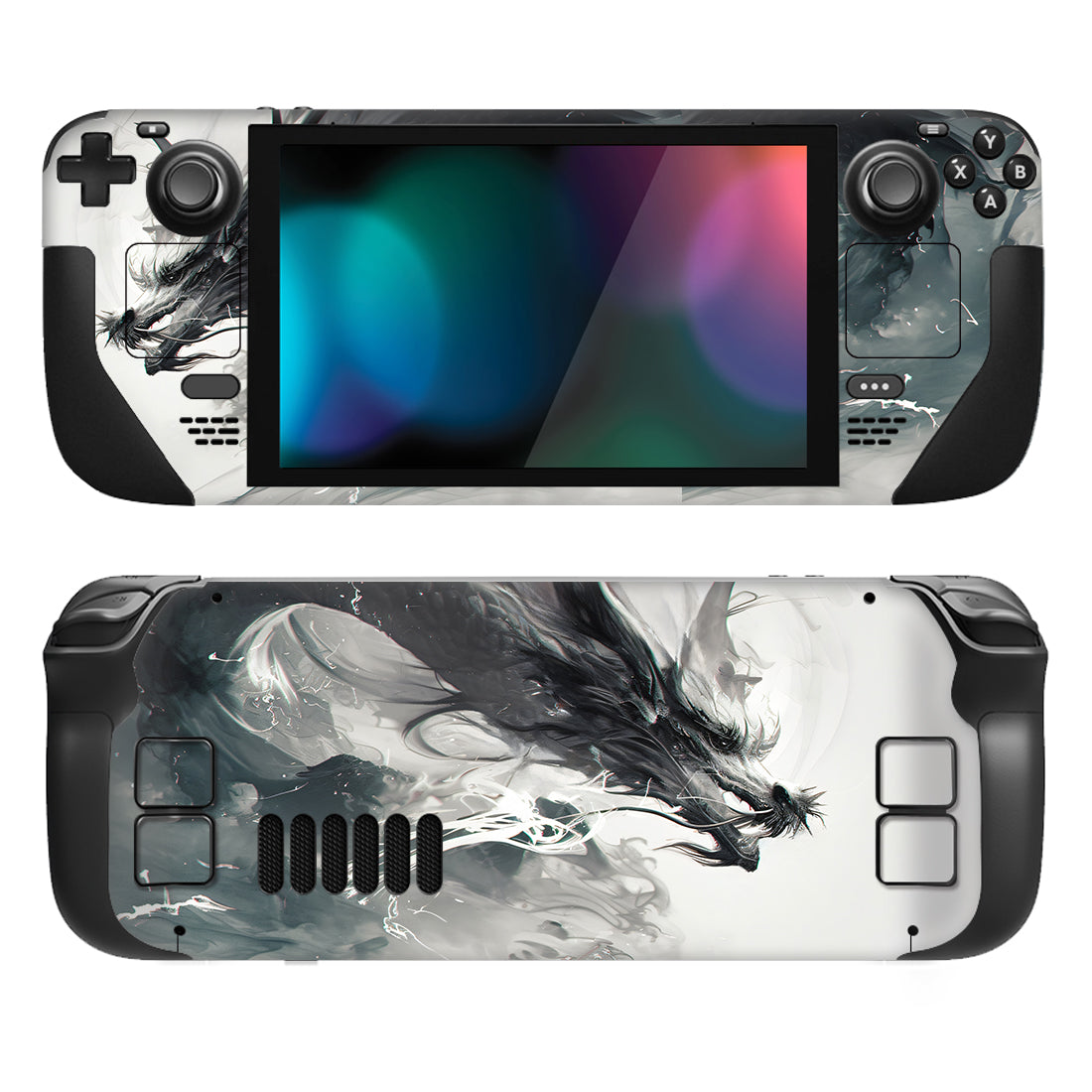 PlayVital Custom Full Set Protective Skin Decal for Steam Deck LCD & OLED - Ink Spirit Dragon - SDTM092 PlayVital