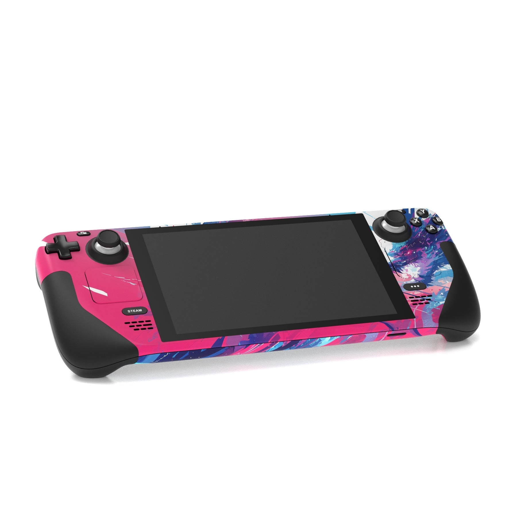 PlayVital Custom Full Set Protective Skin Decal for Steam Deck LCD & OLED - Neon Dragoon - SDTM089 PlayVital