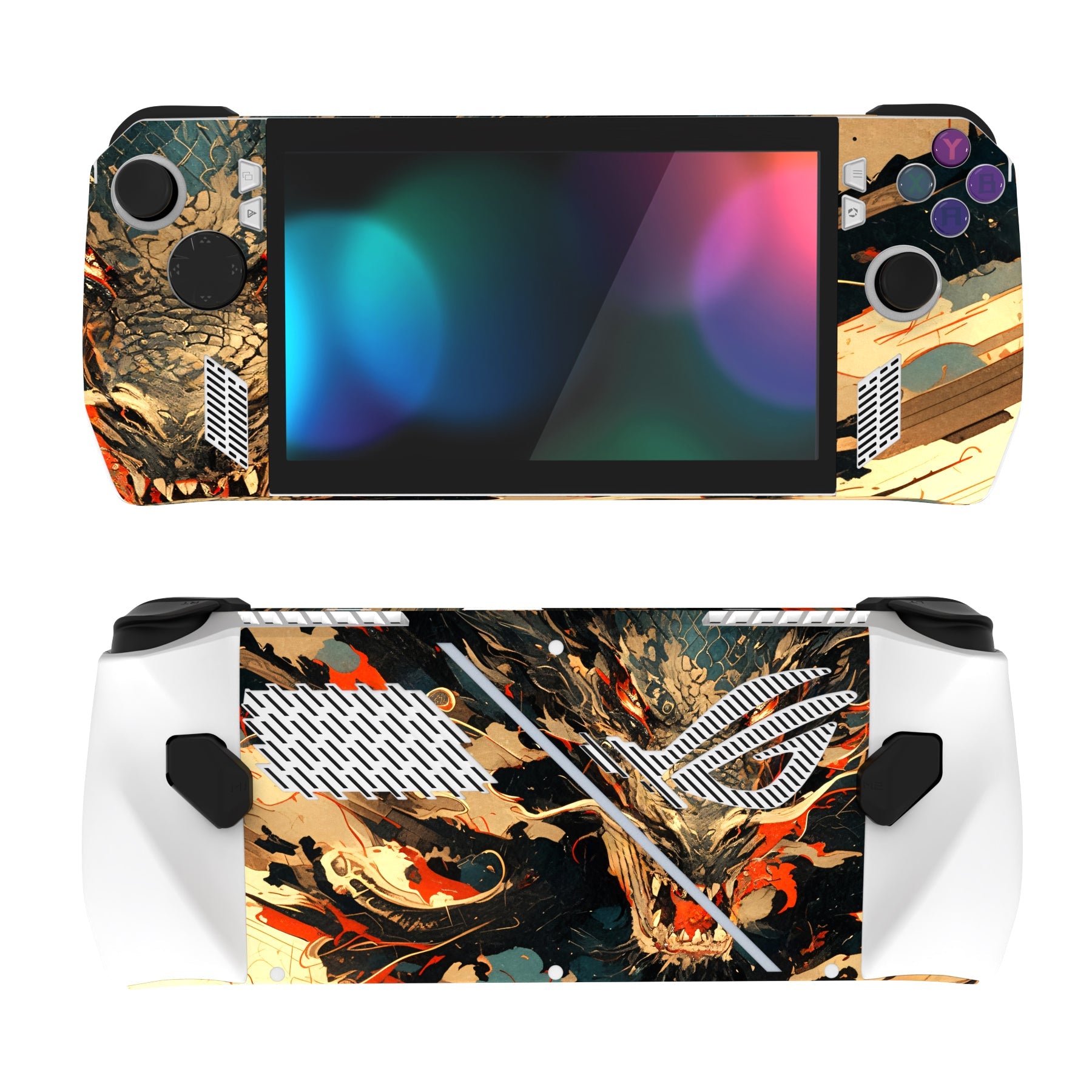 PlayVital Custom Stickers Vinyl Wraps Protective Skin Decal for ROG Ally Console - Dragon's Fury - RGTM033 PlayVital