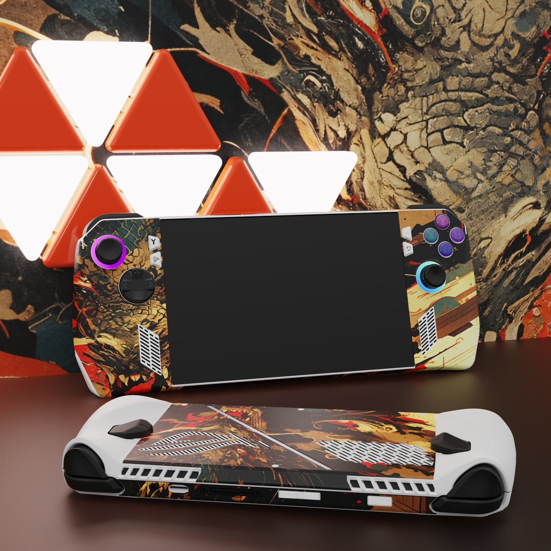 PlayVital Custom Stickers Vinyl Wraps Protective Skin Decal for ROG Ally Console - Dragon's Fury - RGTM033 PlayVital