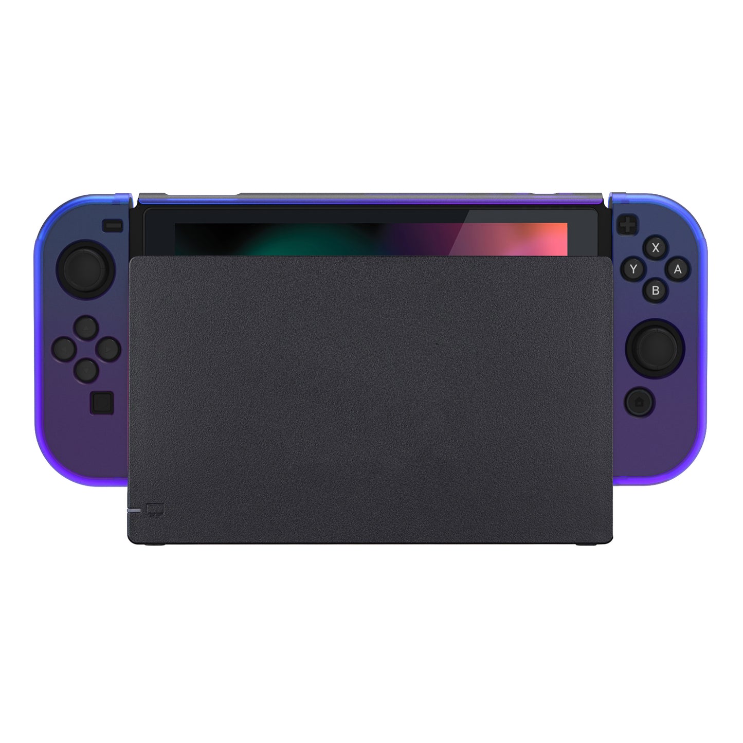 PlayVital カスタマイズ ドッキング可能 ハードシェル保護ケース NS Switch コンソール用【グラデーション クリアブルーベル】