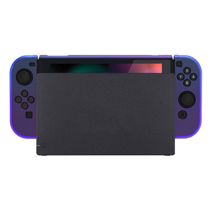 PlayVital カスタマイズ ドッキング可能 ハードシェル保護ケース NS Switch コンソール用【グラデーション クリアブルーベル】