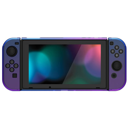 PlayVital カスタマイズ ドッキング可能 ハードシェル保護ケース NS Switch コンソール用【グラデーション クリアブルーベル】