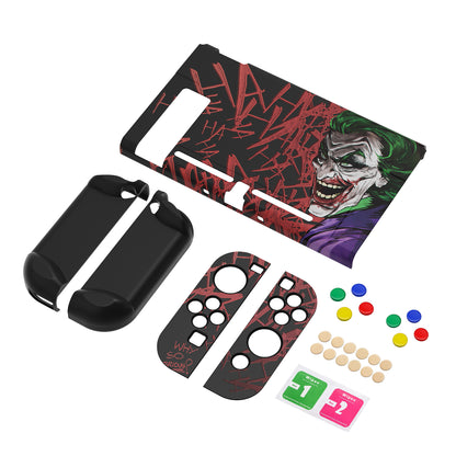 PlayVital カスタマイズ ドッキング可能 ハードシェル保護ケース NS Switch コンソール用【ピエロHahaha】