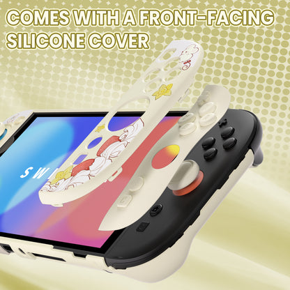 PlayVital キュートなカートゥーンデザイン ハード保護ケース Nintendo Switch 2 用 キズ防止・ドック対応 かわいいハードシェル サムグリップ＆ステッカー＆ボタンキャップ付き 【クリーミーネズミちゃんのピクニック】