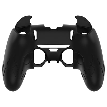 PlayVital キュートデーモン シリコンカバー（タッチパッドステッカー＆サムグリップキャップ付き）PS5 Edge コントローラー用【ブラック】