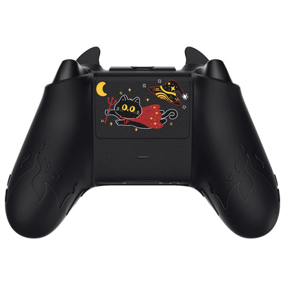 PlayVital Cute Demon Silicone Cover with Thumb Grip Caps for Xbox Series X/S Controller & Xbox Core Wireless Controller - Black - PUKX3P001 PlayVital