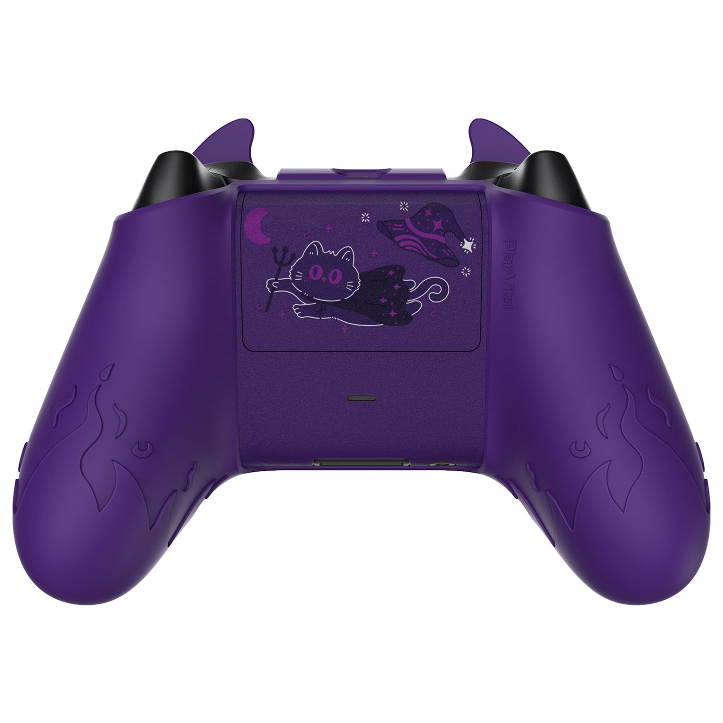 PlayVital Cute Demon Silicone Cover with Thumb Grip Caps for Xbox Series X/S Controller & Xbox Core Wireless Controller - Purple - PUKX3P003 PlayVital