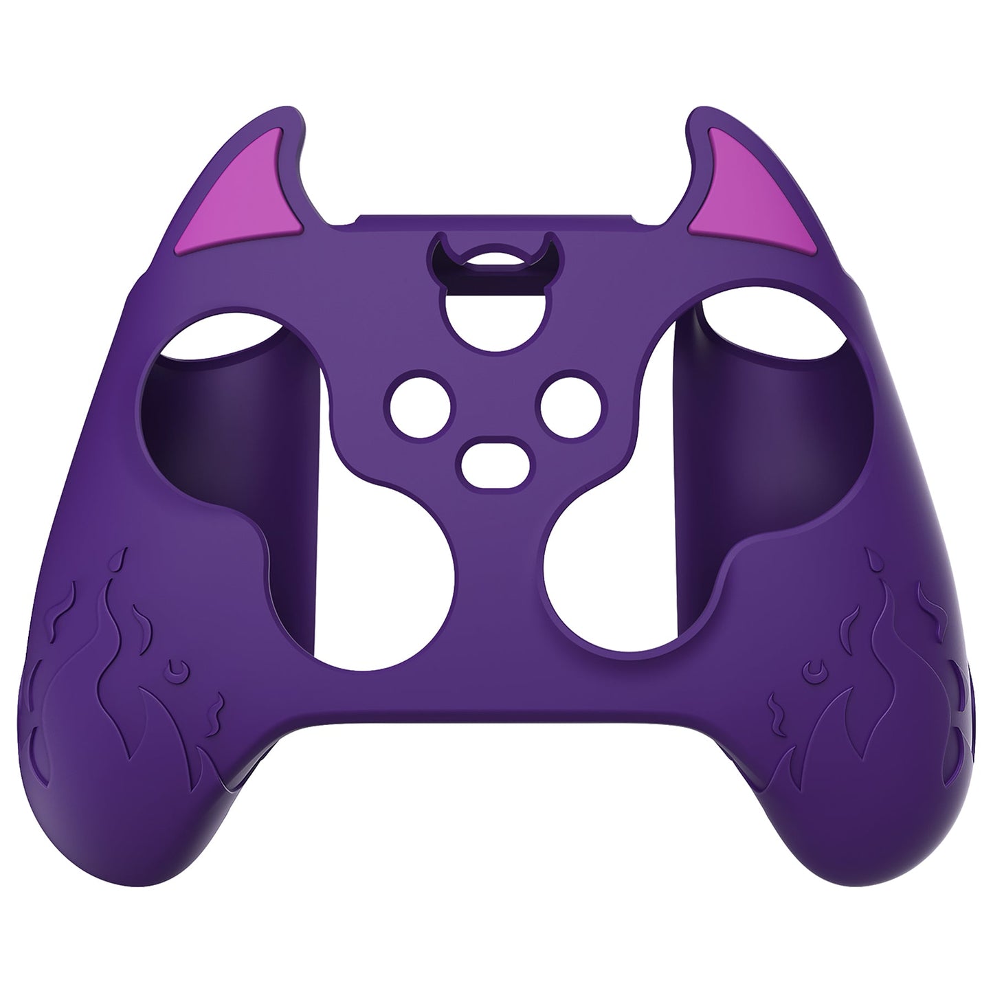 PlayVital Cute Demon Silicone Cover with Thumb Grip Caps for Xbox Series X/S Controller & Xbox Core Wireless Controller - Purple - PUKX3P003 PlayVital