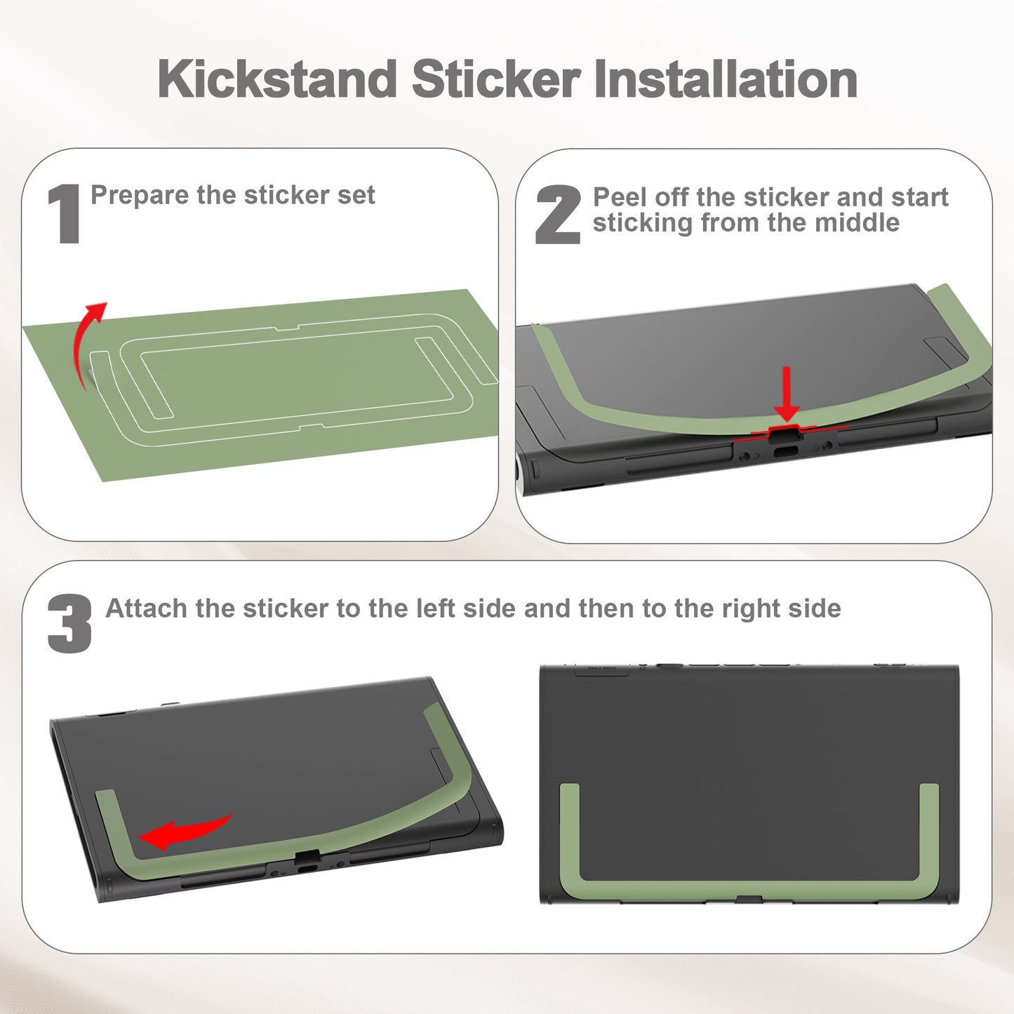 PlayVital Switch2対応 キュートな単色デザイン ハード保護ケース switch2背面キックスタンド使用可能ハードカバーケース 着装したままドック対応 キズ防止 耐衝撃 サムグリップ＆ボタンキャップ＆ステッカー付属【ピンク】