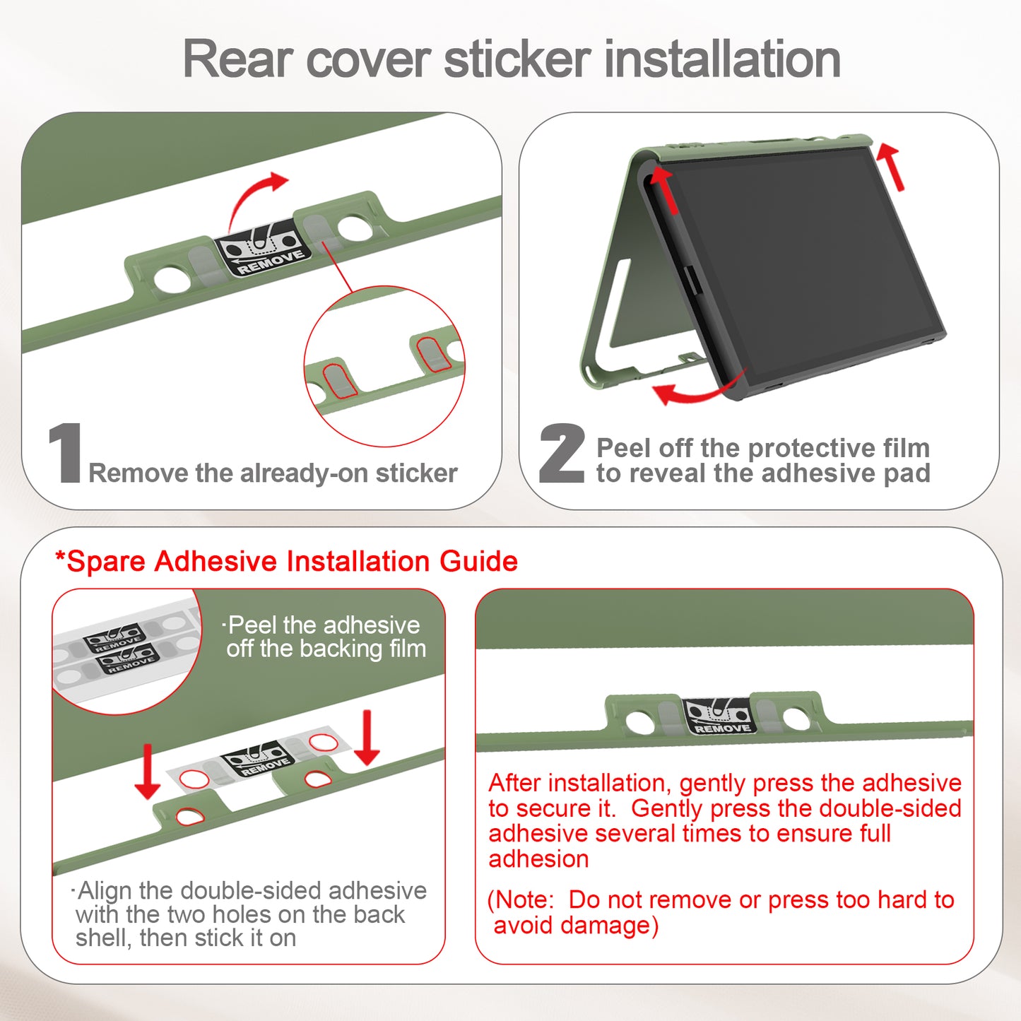 PlayVital Switch2対応 キュートな単色デザイン ハード保護ケース switch2背面キックスタンド使用可能ハードカバーケース 着装したままドック対応 キズ防止 耐衝撃 サムグリップ＆ボタンキャップ＆ステッカー付属【ピンク】