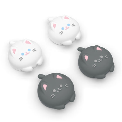 PlayVital キュート サムグリップ Steam Controller 2（2026）用 4個セット シリコン製ジョイスティックキャップ【キューティーキティ】