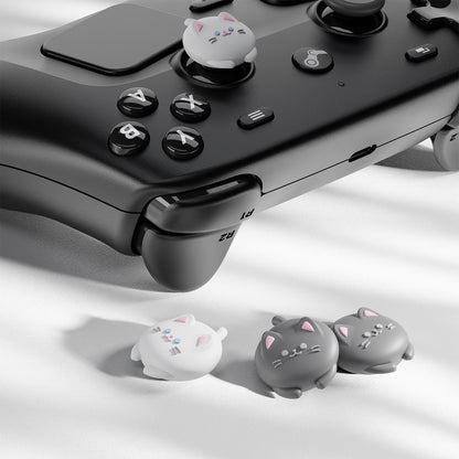 PlayVital キュート サムグリップ Steam Controller 2（2026）用 4個セット シリコン製ジョイスティックキャップ【キューティーキティ】
