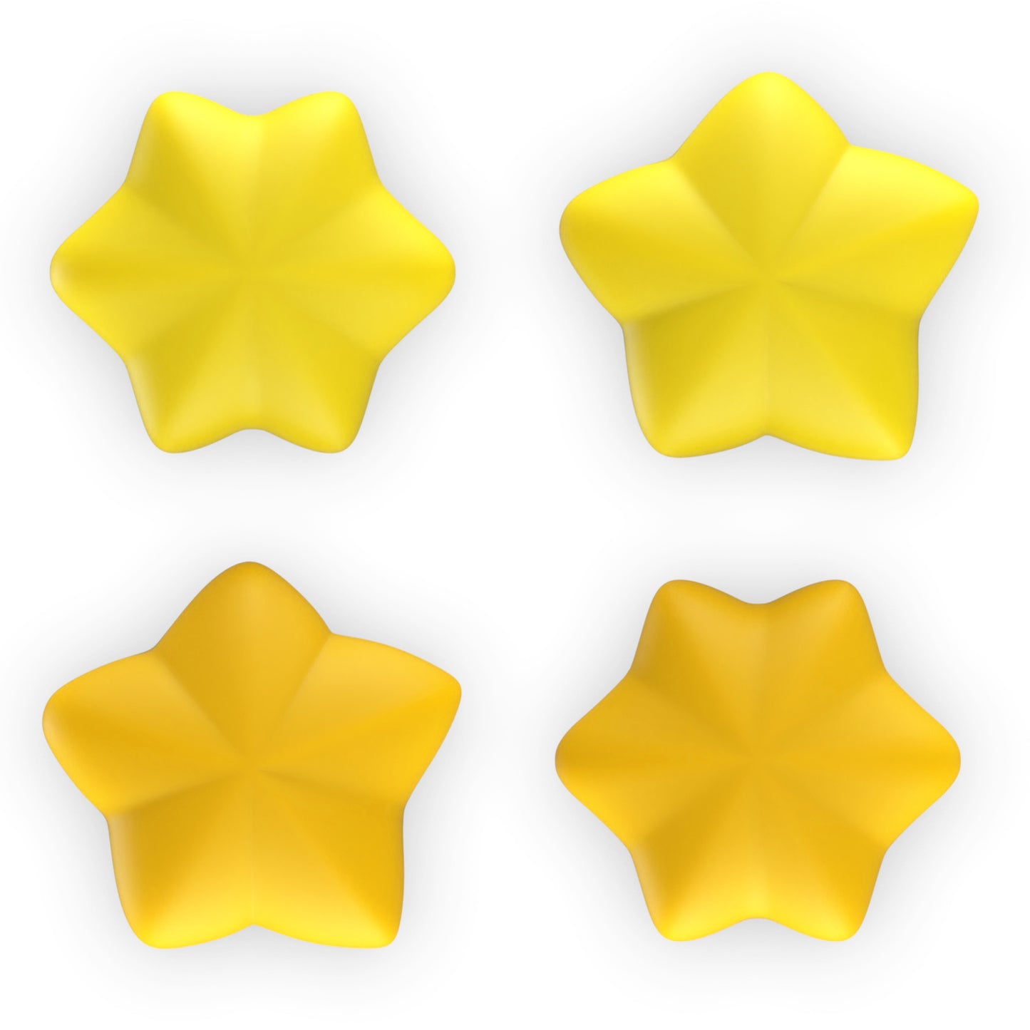 PlayVital キュートユニバーサルイルミネイテッドLEDサムスティックグリップ PS5&PS4&Xbox Series X/S&Xbox One&Switch Proコントローラー用【スター柄】