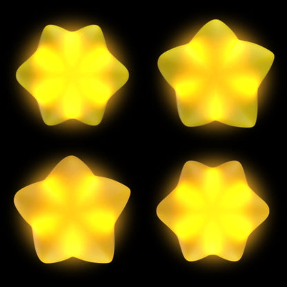 PlayVital キュートユニバーサルイルミネイテッドLEDサムスティックグリップ PS5&PS4&Xbox Series X/S&Xbox One&Switch Proコントローラー用【スター柄】