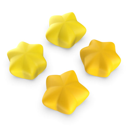 PlayVital キュートユニバーサルイルミネイテッドLEDサムスティックグリップ PS5&PS4&Xbox Series X/S&Xbox One&Switch Proコントローラー用【スター柄】