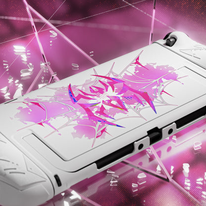 PlayVital サイバースパイダー 保護ケース Nintendo Switch 2 用 人間工学設計 滑り止めシリコングリップ ドック対応ハードケース ジョイスティックキャップ＆ステッカー付き【ホワイト】
