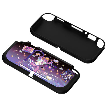 PlayVital Dancing Notes Custom Protective Case for NS Switch Lite, Soft TPU Slim Case Cover for NS Switch Lite - LTU6025 PlayVital