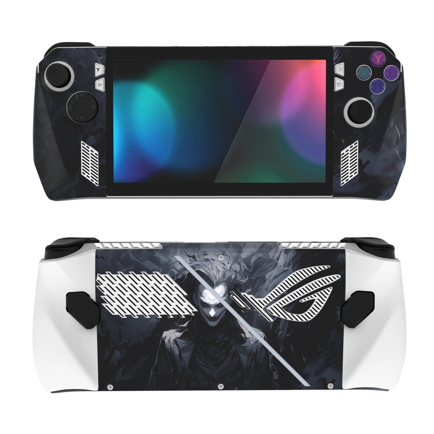 PlayVital Dark Clown Custom Stickers Vinyl Wraps Protective Skin Decal for ROG Ally Handheld Gaming Console - RGTM021 PlayVital